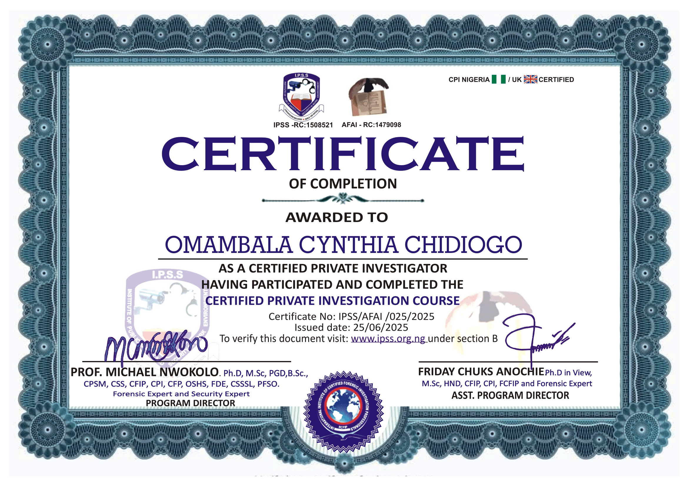 Certificate 2